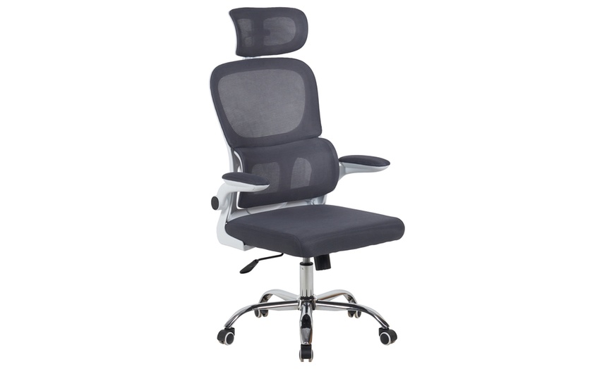 Image 2: Chaise de bureau ergonomique avec support pour le dos