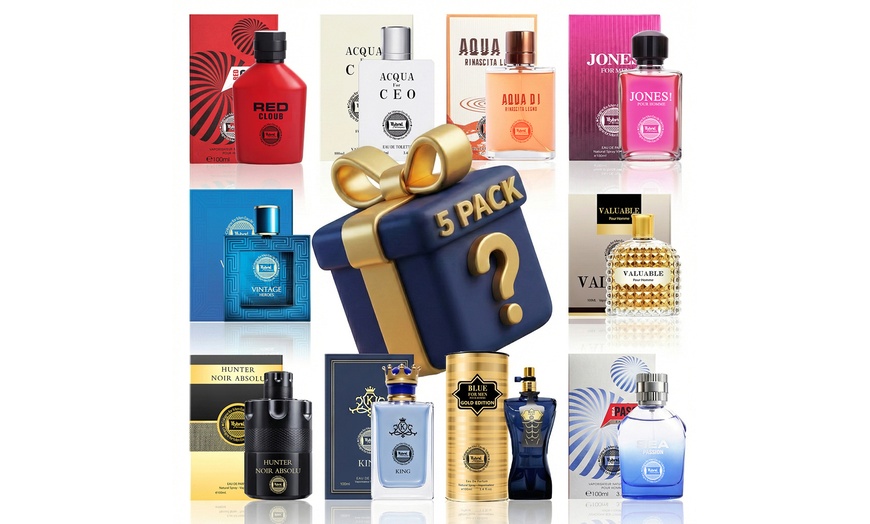 Image 5: Men’s Cologne Mystery Box Gift Set – 2, 3, 4, or 5 Full-Size Eau de Parfum Fragrances