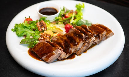 Three-course Dining Experience with a glass of wine for Two People - Olinda Tea House