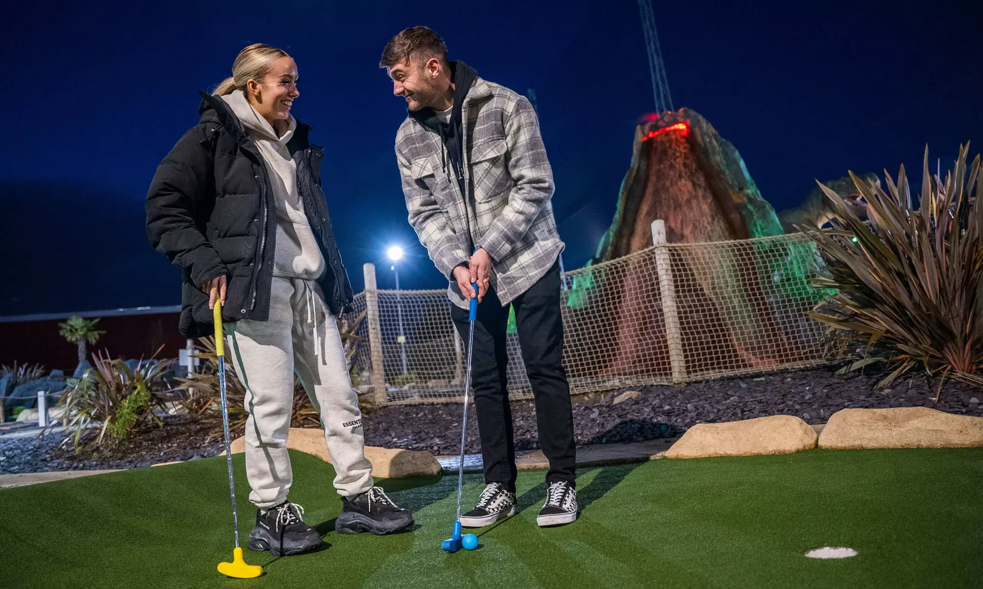 Adventure Golf Fun with Pizza and Drinks Included for Two