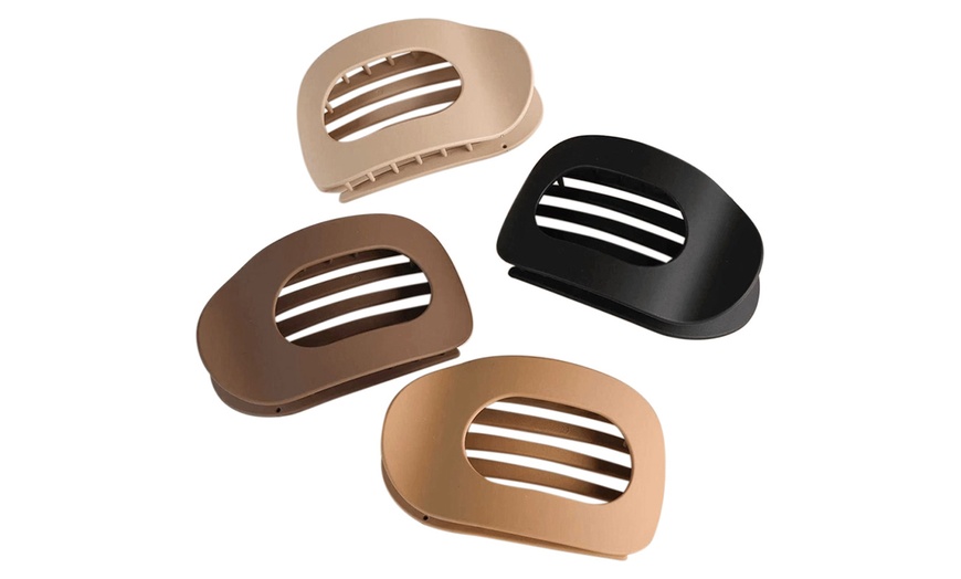 Image 11: Four Piece Flat Claw Clips
