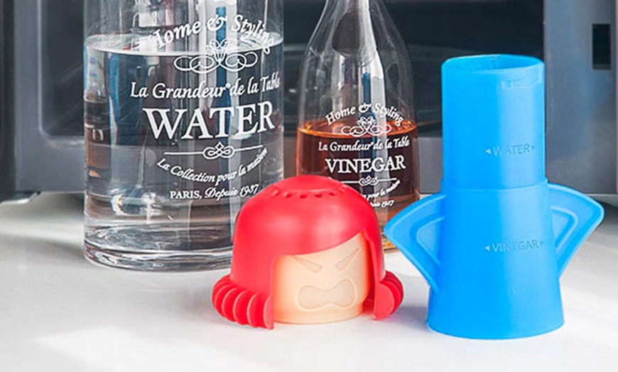 Image 3: Limpiador a vapor para microondas con diseño divertido