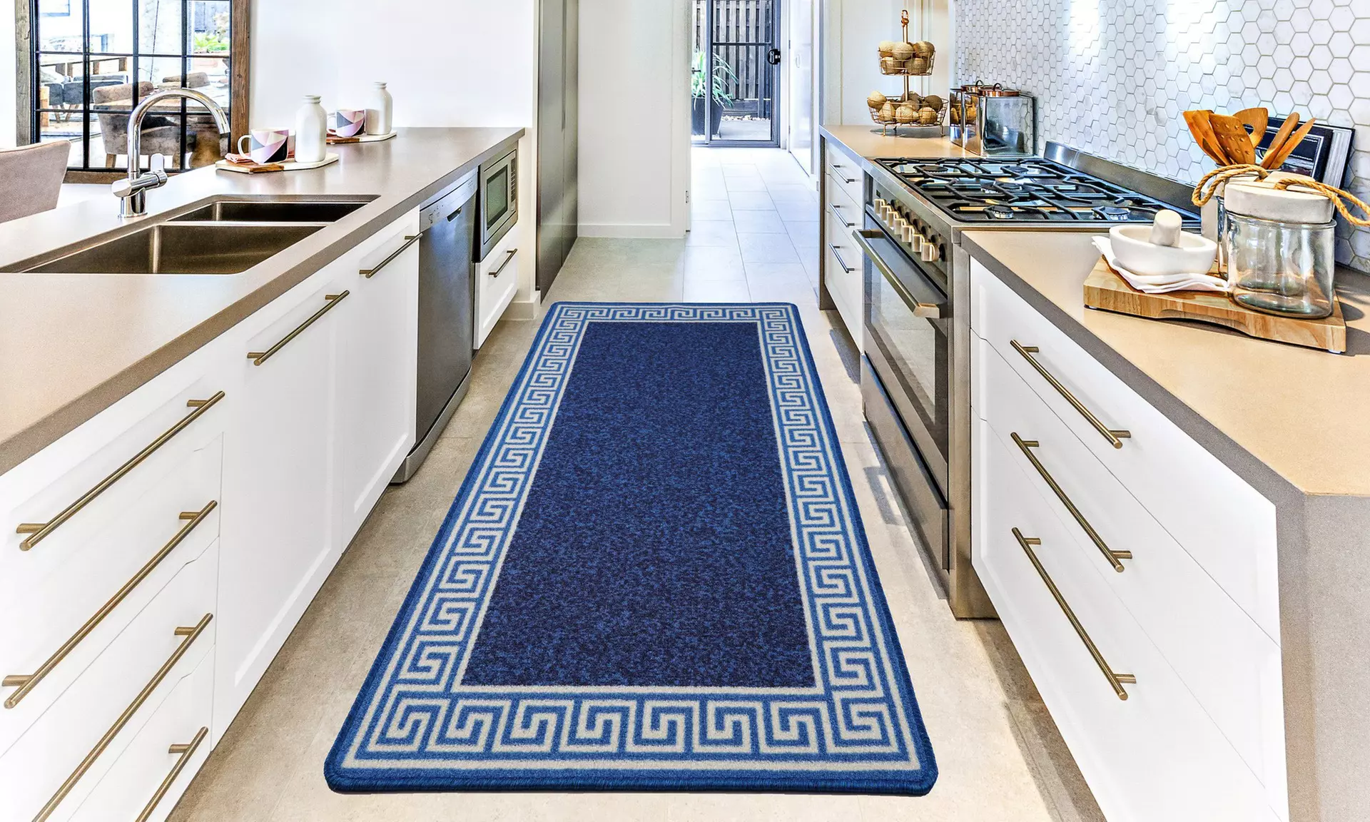 Smart Living Non-Slip Washable Barrier Door Mat and Runner