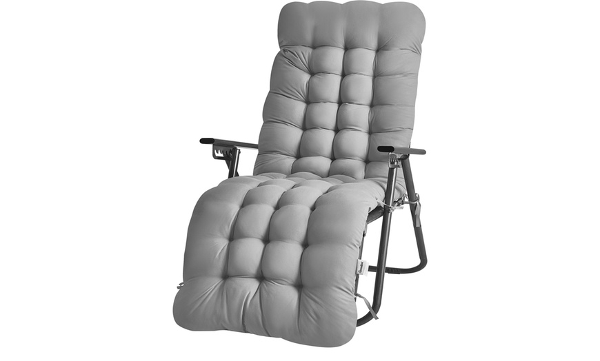 Image 7: Extra Padded Full Length Gravity Chair Cushion