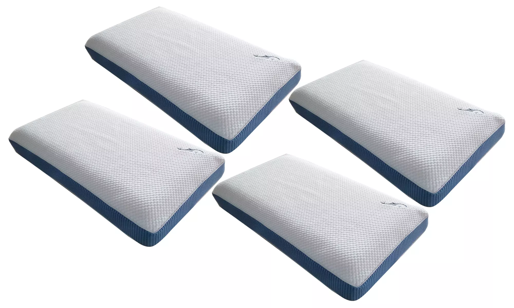 Oreillers "Dolphin" double face à mémoire de forme et mousse latex, de marque Sampur - Second Medium