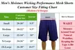 (3-Pack) Men's Moisture Wicking Performance Mesh Shorts With Side Trim Design - Second Medium