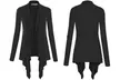 Made by Johnny Women's Basic Draped Long Sleeve Open Front Knit Cardigan - Second Medium