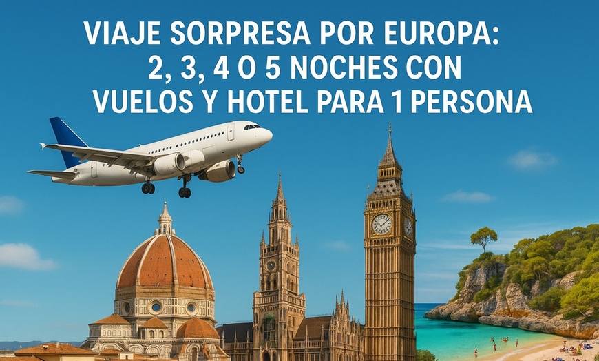 Image 1: ✈ Viaje sorpresa por Europa
