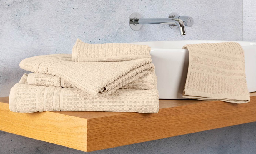 Image 21: 5er-Set Baumwoll-Handtücher