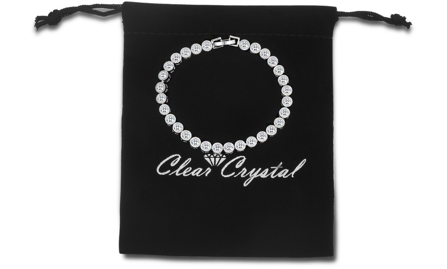 Image 3: Pulsera de eslabones de cristal de zafiro 
