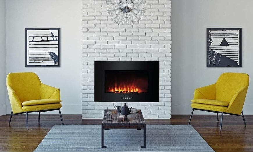 Image 1: Cheminée électrique murale Beper RI.503