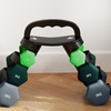 Image 3: SPORTNOW Dumbbells Set with Carry Storage Rack