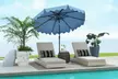Costway 9 ft Patio Umbrella Two-Tier Market Table Umbrella Sun-Protective Canopy - Second Medium