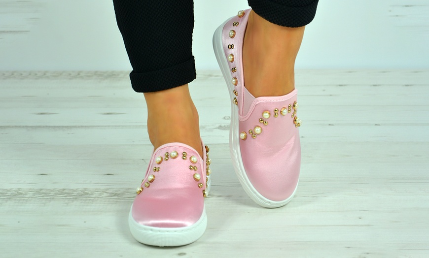 Image 2: Women's Slip-On Plimsolls