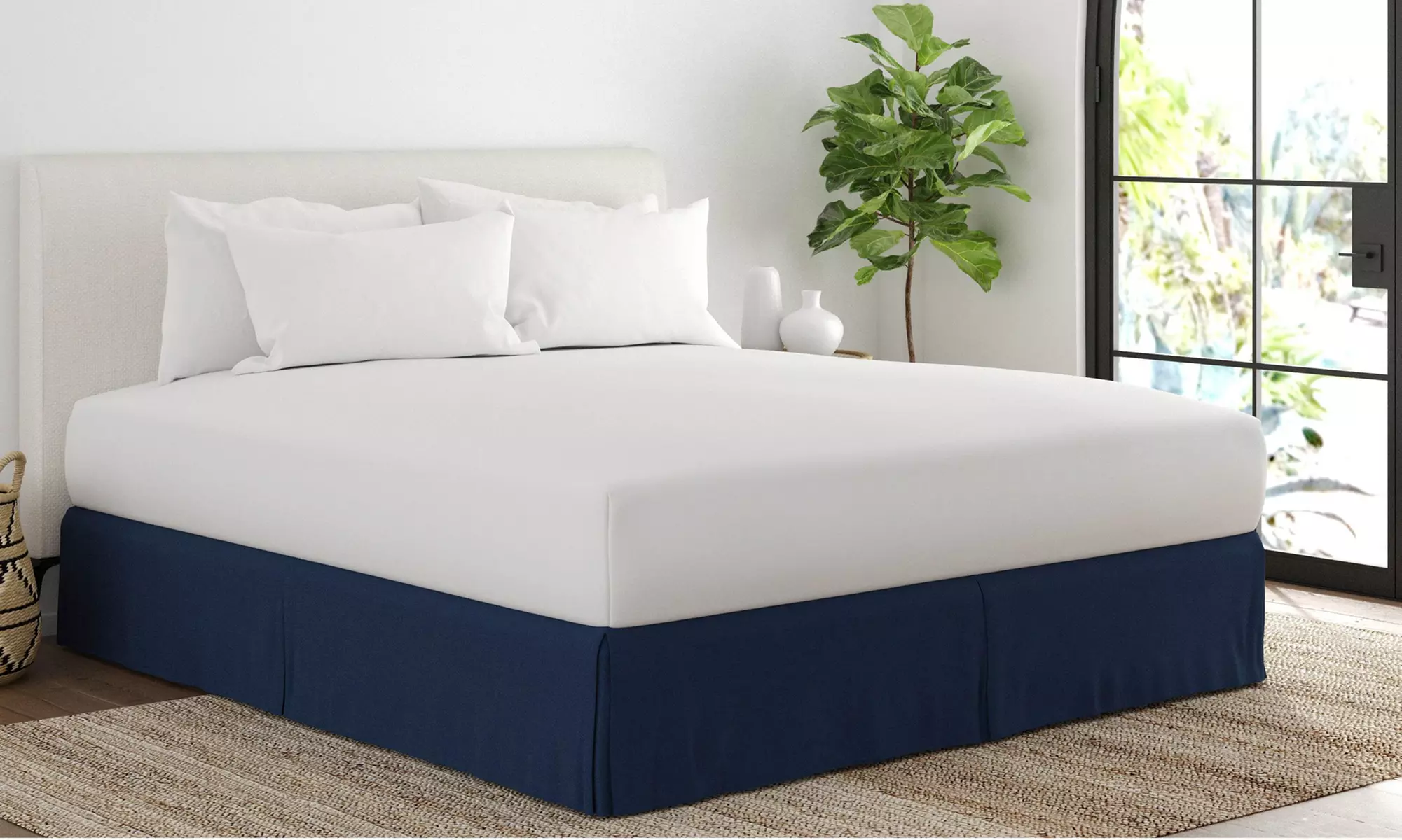 Merit Linens Premium Pleated Dust Ruffle Bed Skirt in 13 Colors