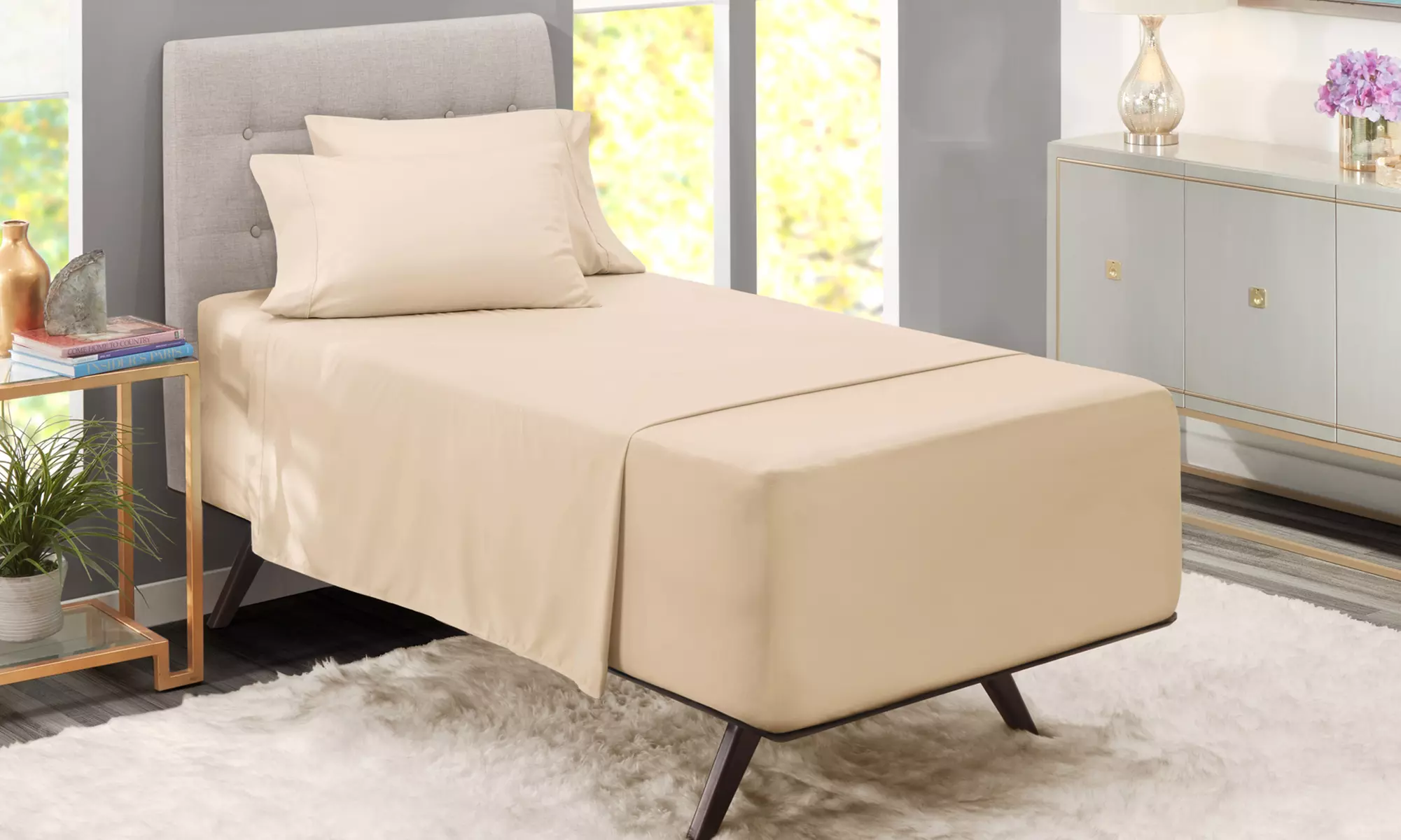 Nestl Extra Deep Pocket Sheets - 18-24 Inch Fitted Bed Sheet Set - 6 Piece