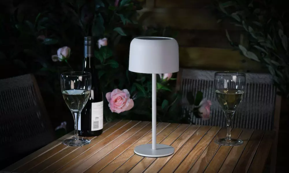 One or Two Solar Outdoor Table Lamps