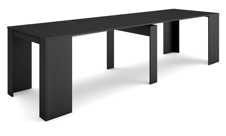 Image 11: Extendable Console Table for 6 people or up to 14 people