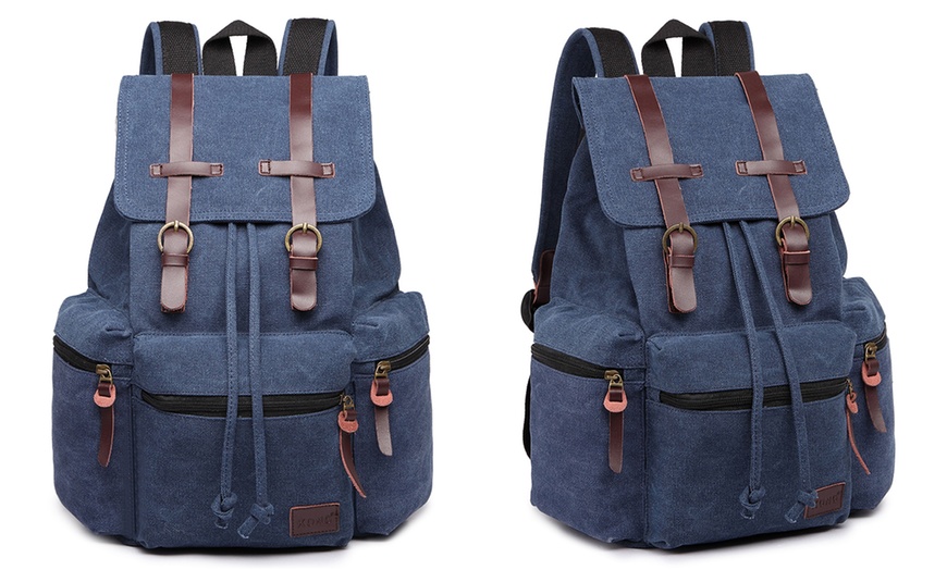 Image 2: Kono Large Multi-Pocket Backpack