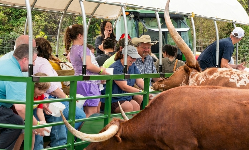 Image 5: Safari Hayride with Animal Encounters and Family Friendly Wagon Ride