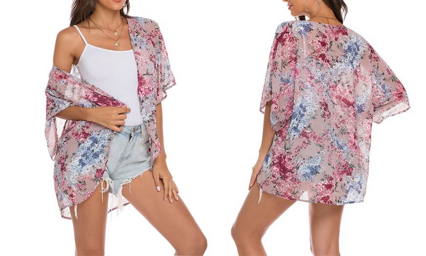 Image 3: Sommerlicher Chiffon-Kimono