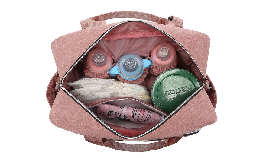 Image 23: Versatile Diaper Changing Tote Bag