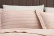 Channel Stitch Microfiber Reversible Quilt Set With Shams - Second Medium