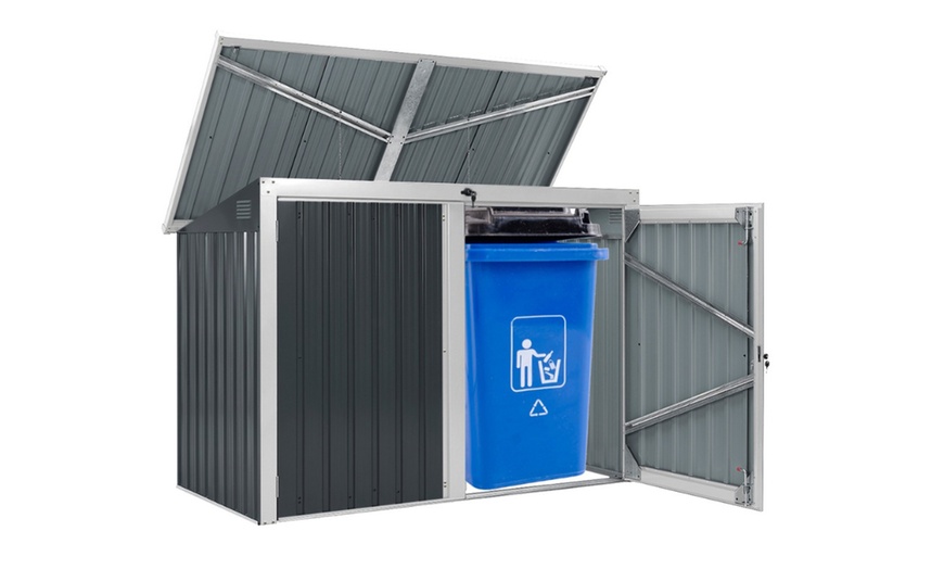 Image 6: Caja metálica para cubo de basura