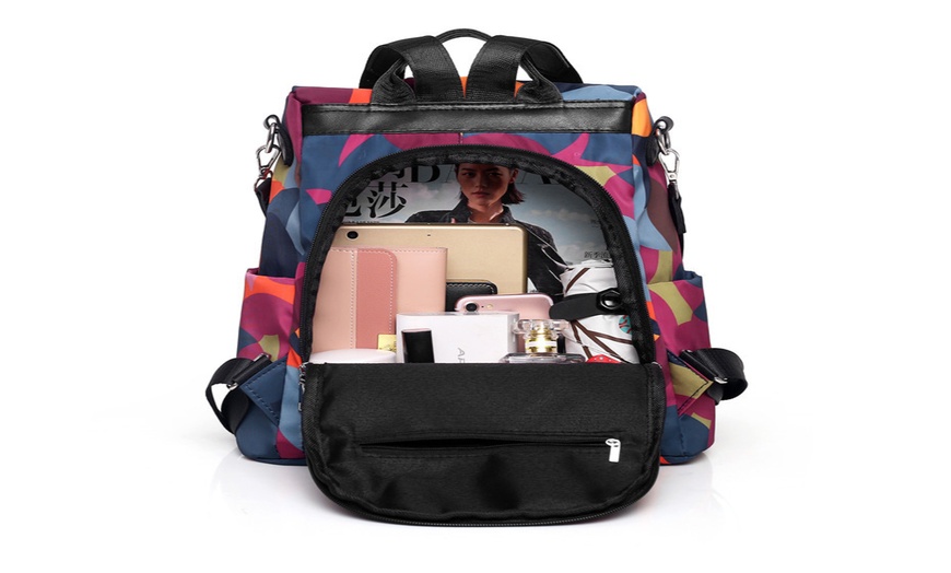 Image 5: 3-in-1 Anti-theft Backpack: 1Pcs