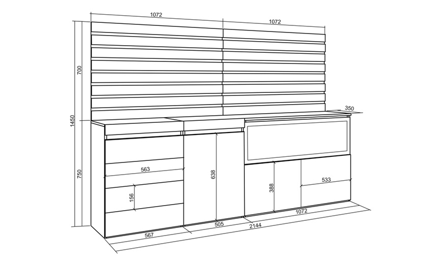 Image 18: Mueble para habitación con chimenea eléctrica
