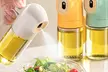 8.4oz Glass Oil Spray Bottle for Kitchen, Salad, Frying, BBQ - Second Medium