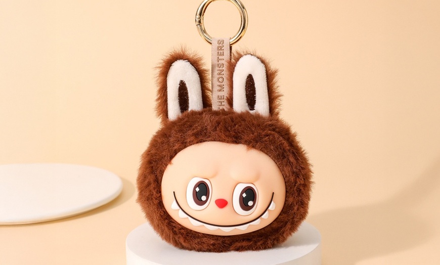 Image 7: Labubu Inspired Plush Keychain Dolls