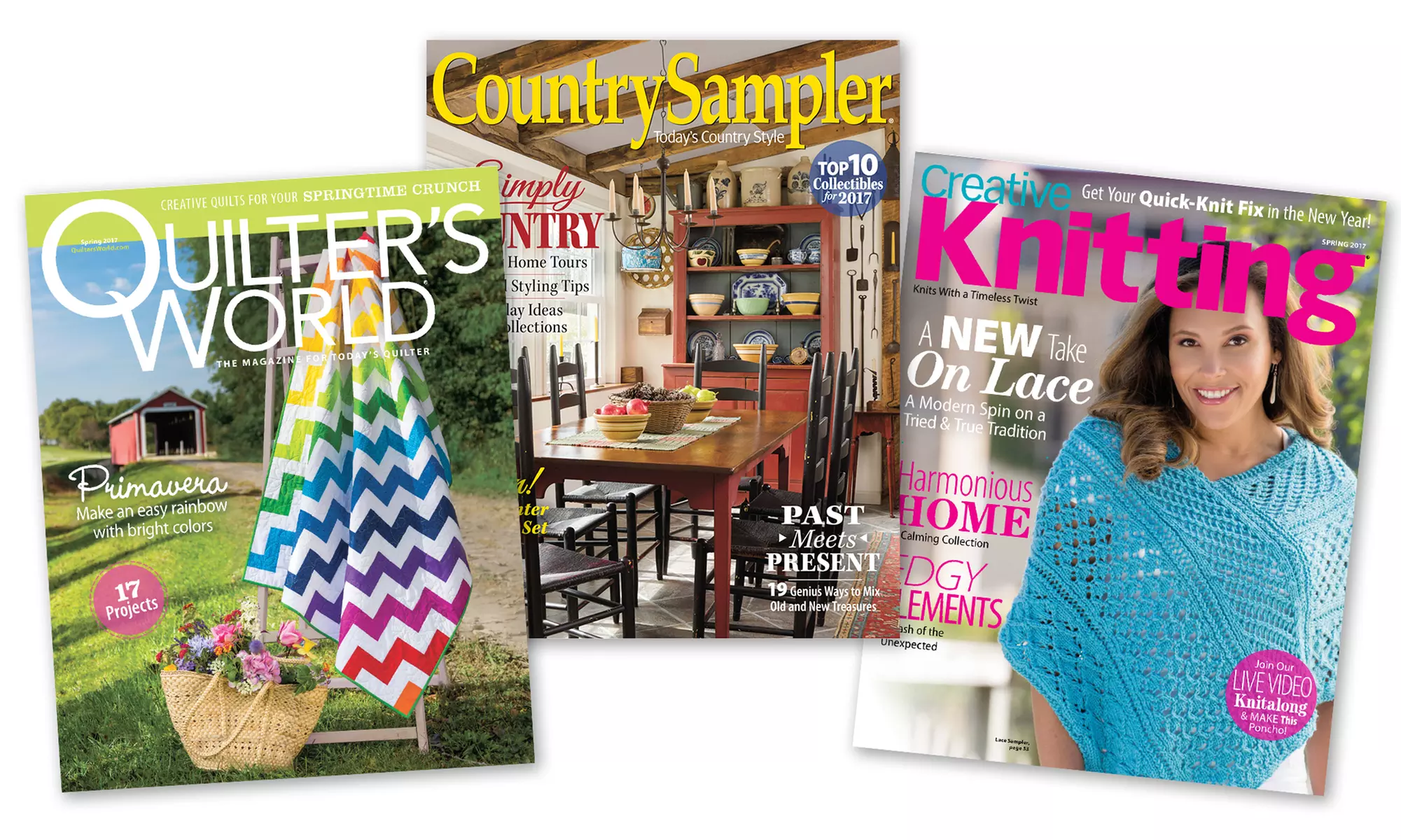 Subscription to CardMaker, Country Sampler, Creative Knitting, Just CrossStitch, or Quilter's World Magazine - Primary Image