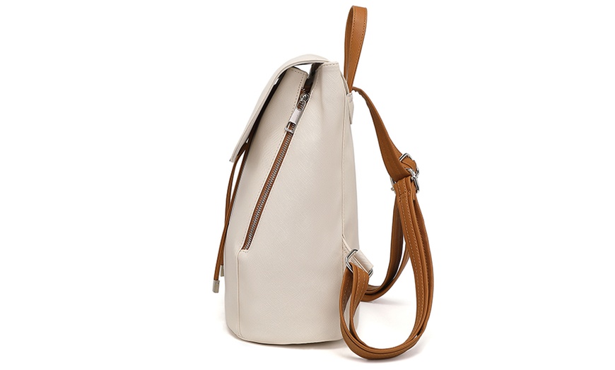 Image 24: MISS LULU Women's Fashion Lightweight Elegant Daily Backpack