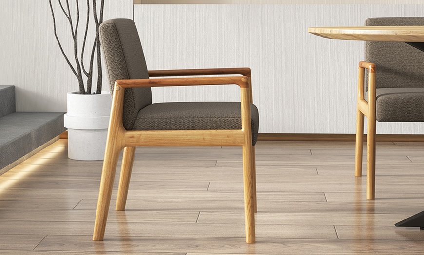 Image 8: Set di 2 poltrone in legno massello Doosense