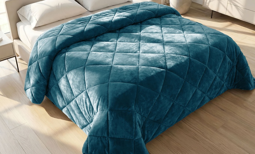 Image 13: Trapunta in velluto Irina