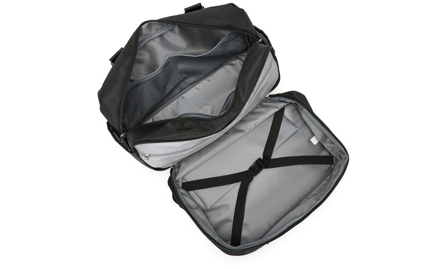 Image 19: KONO 20L Expandable Travel Duffel Bag with Wet-Dry Compartment