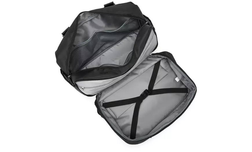 Image 19: 20L Expandable Travel Duffel Bag with Wet-Dry Compartment 