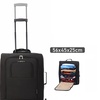 Image 9: Lightweight Travel Black Cabin Trolley Bag