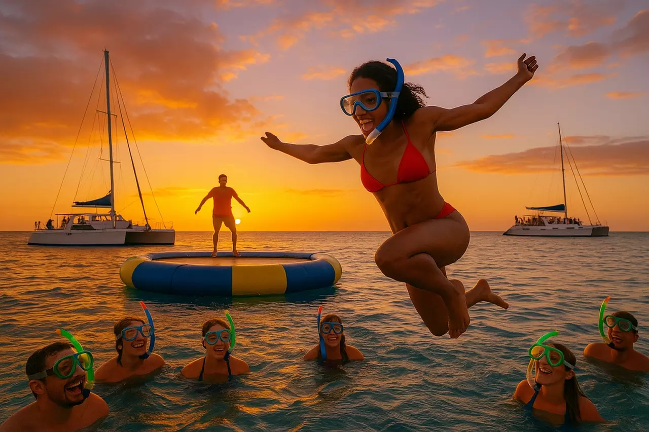 Disco Sunset Party Cruise – DJ, Trampoline, BYOB & 2 Cocktails (18+)