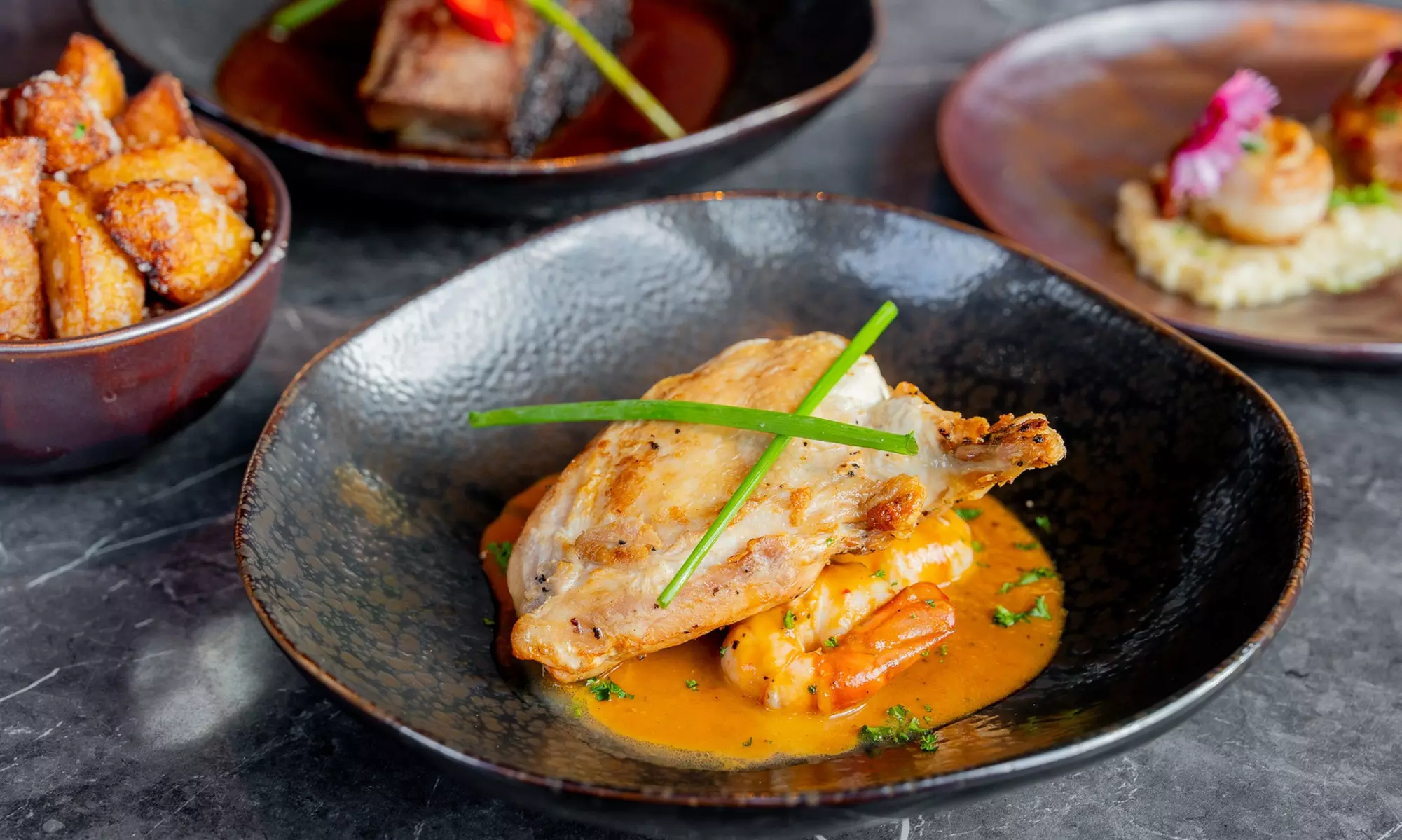 2-Course Dining & Cocktails for 2–4 People with Live Music at 3Sixty