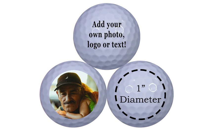 Image 1: 24 Personalized Golf Balls or 100 Personalized Tees for Mother's Day