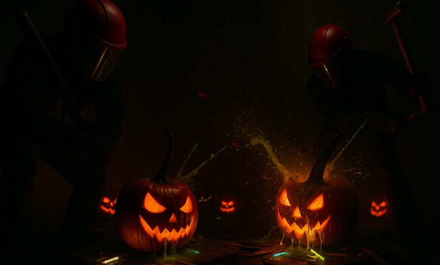 Image 4: Admission to Halloween Rage Room Pumpkin Smash Bash for 1, 2, 4, or 6