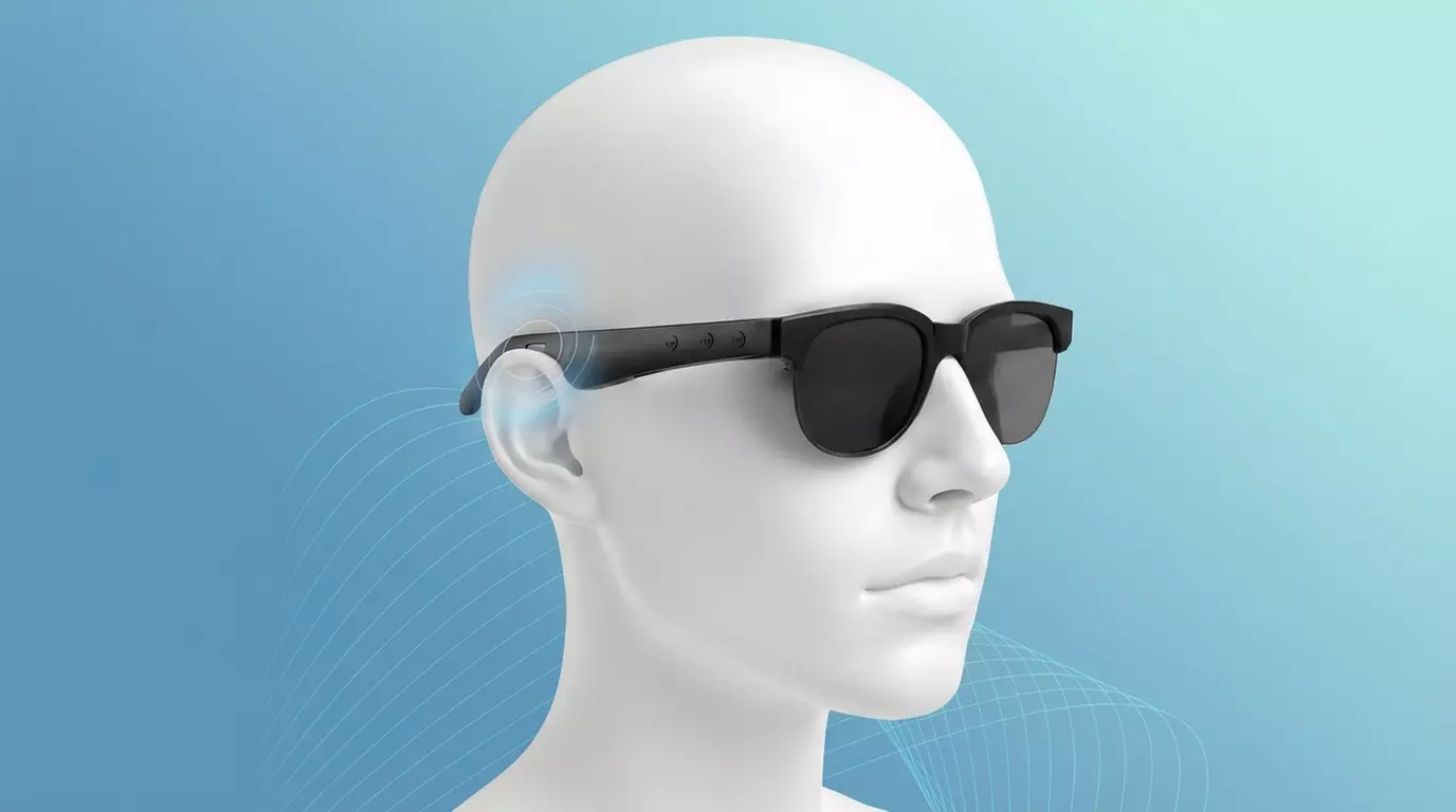 Occhiali smart con auricolari integrati