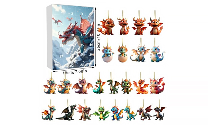 Image 4: Dragon Baby Pendant Christmas Advent Calendar Blind Box