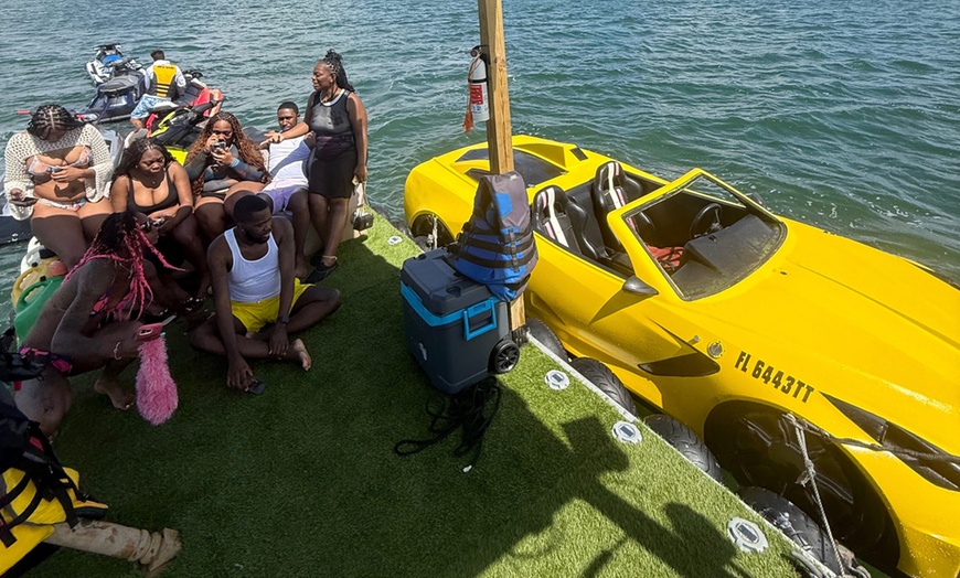 Image 3: Jetcar + Opt Jetski Adventure & Boat Ride w/w/o $250 Due at Check-in
