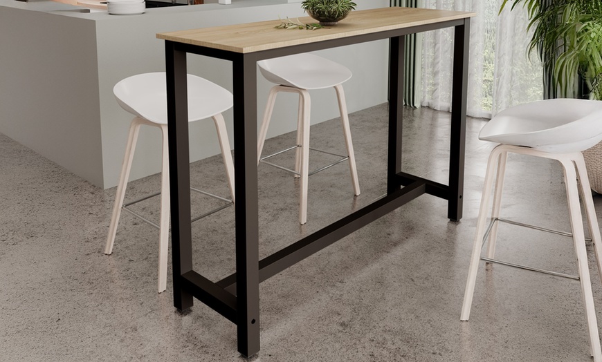 Image 1: Tavolo alto stile bar