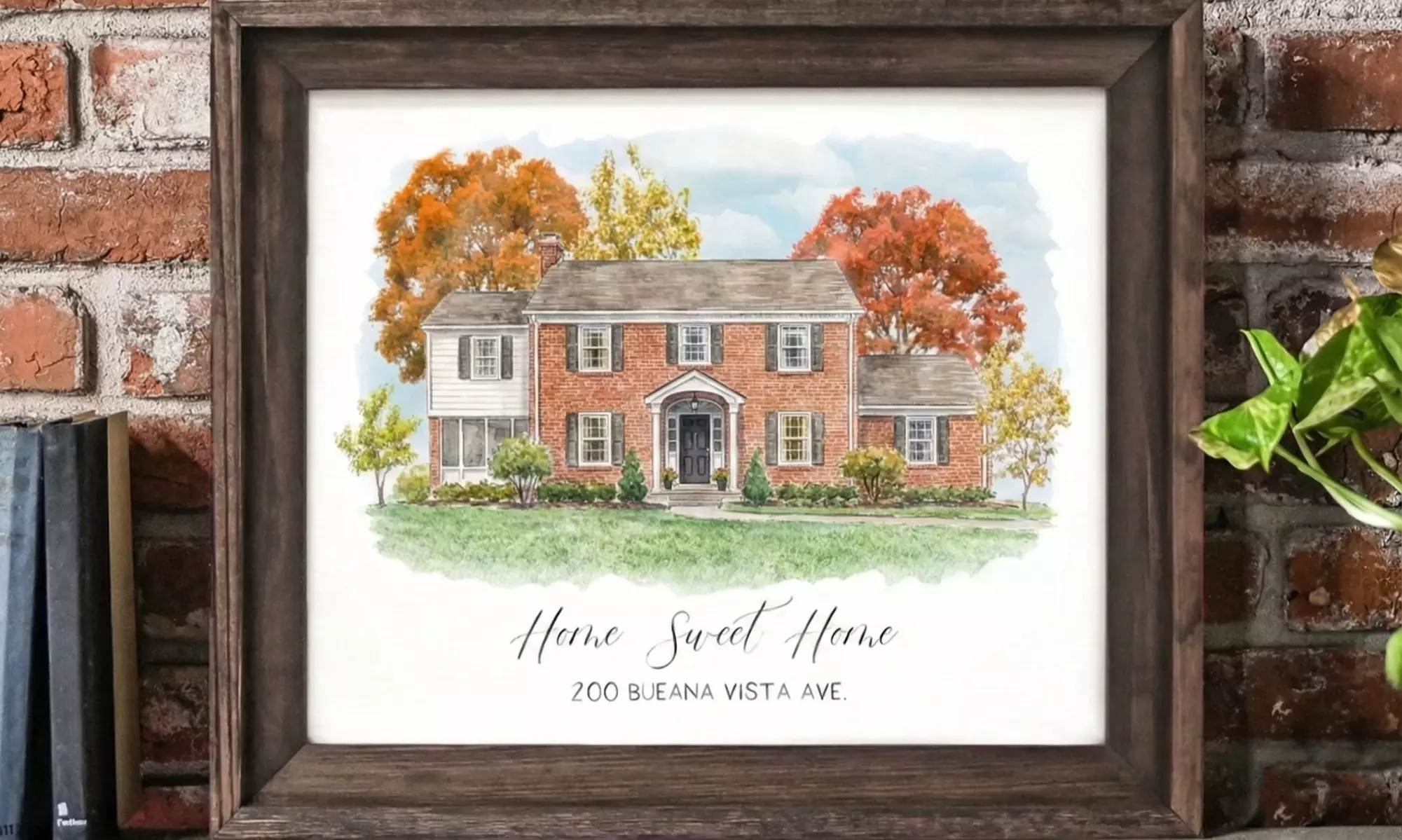 Custom Watercolor House Portrait - High Resolution Digital File from Harry Wedding LLC - Up to $80 Off