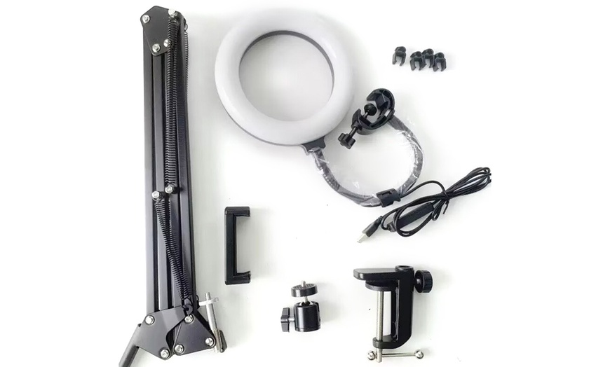 Image 4: Supporto per telefono sopraelevato con luce ad anello