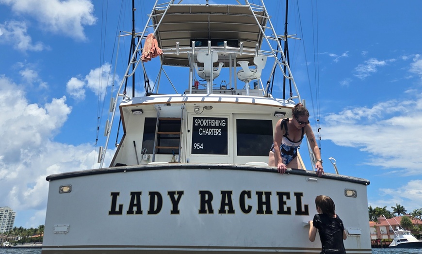 Image 1: Four or Eight Hour of Sportfishing Charter Excursion For Up to Six 